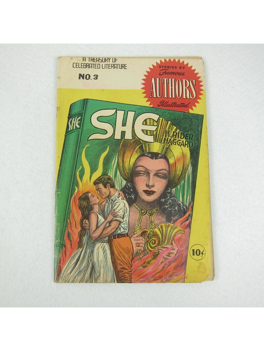 Vintage 1950 SHE Stories By Famous Authors Comic Book #3 H Rider Haggard RARE